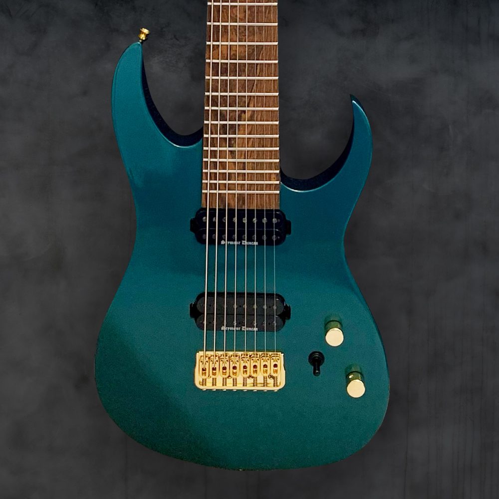 Atlantean custom 8 string guitar by Jon Wade Guitars, body view